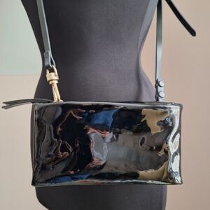 All Saints Patent Leather Crossbody Mila Piuch Bag EUC
